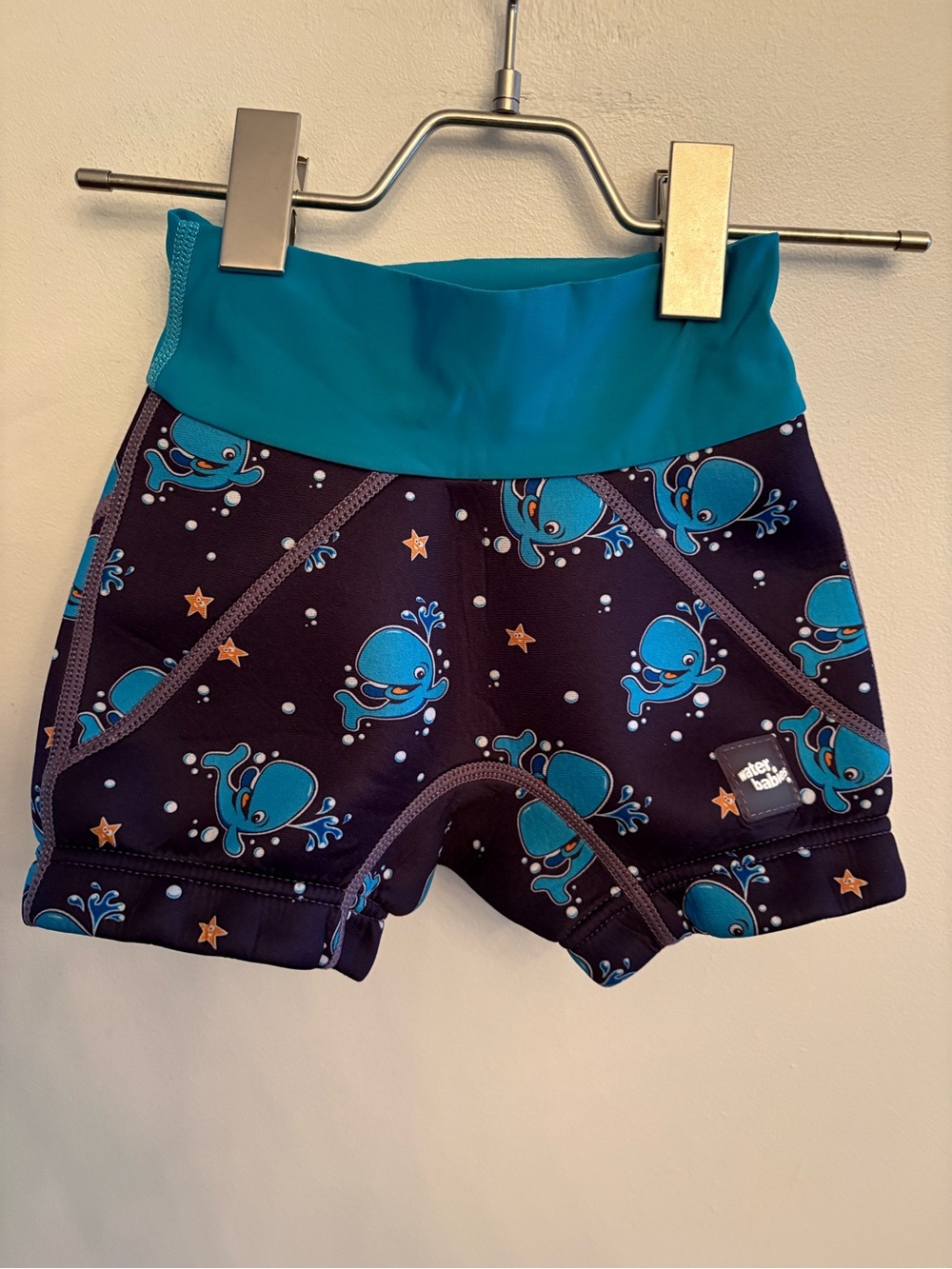 Water Babies Blue Whale Print Kids swim diaper 4/5 years